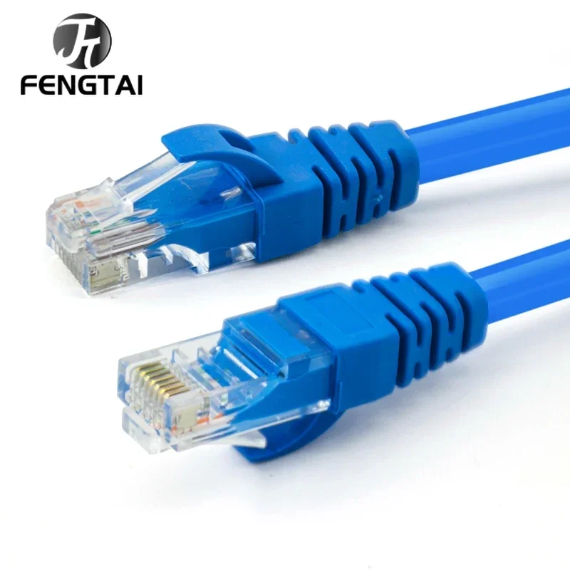 FT Ethernet Cable Cat 5 Flat Long High Speed Network Cable Rj45 Connectors UTP Patch Cord Computer Notebook Router Monitoring Ca