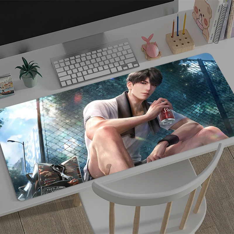Large Mouse pad Love and Deepspace Caleb game player keyboard pad non-slip office study desk mat coaster PC carpet game Mousepad