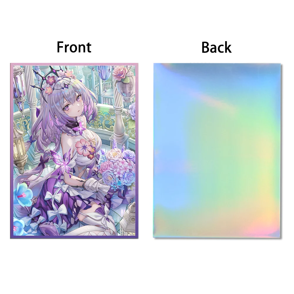 60 PCS Standard Size Art Anime Card Sleeves for MGT, 67×92mm Top Loading Board Game Card Protector for TCG/PTCG/PKM