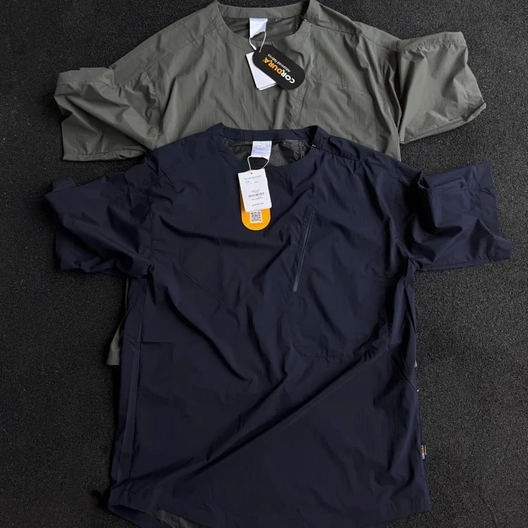 

Quick Dry Sun Protection Short Sleeve T-Shirt Loose Fit Unisex Fishing T-Shirt Daily Wear Sweat Absorbent round Neck Regular ...