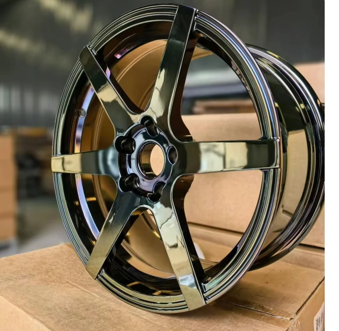 

Model 626 Forged Aluminum Alloy Automobile Wheel Universal Parts Painting Treatment 100,000 Tons Load-bearing