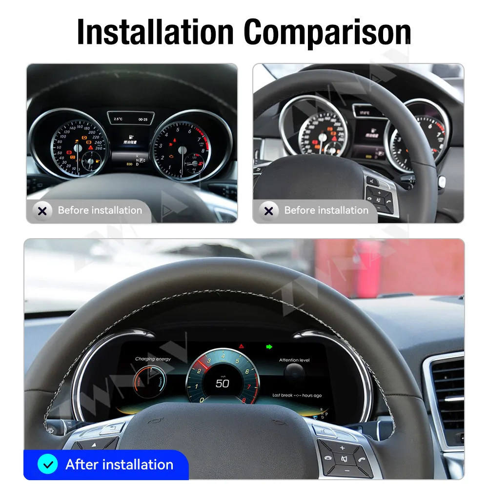 NEW Upgrade Digital Dashboard For Mercedes-Benz ML/GLA 2012-2019 LCD Virtual Driving display Cockpit Virtual Instrument Cluster
