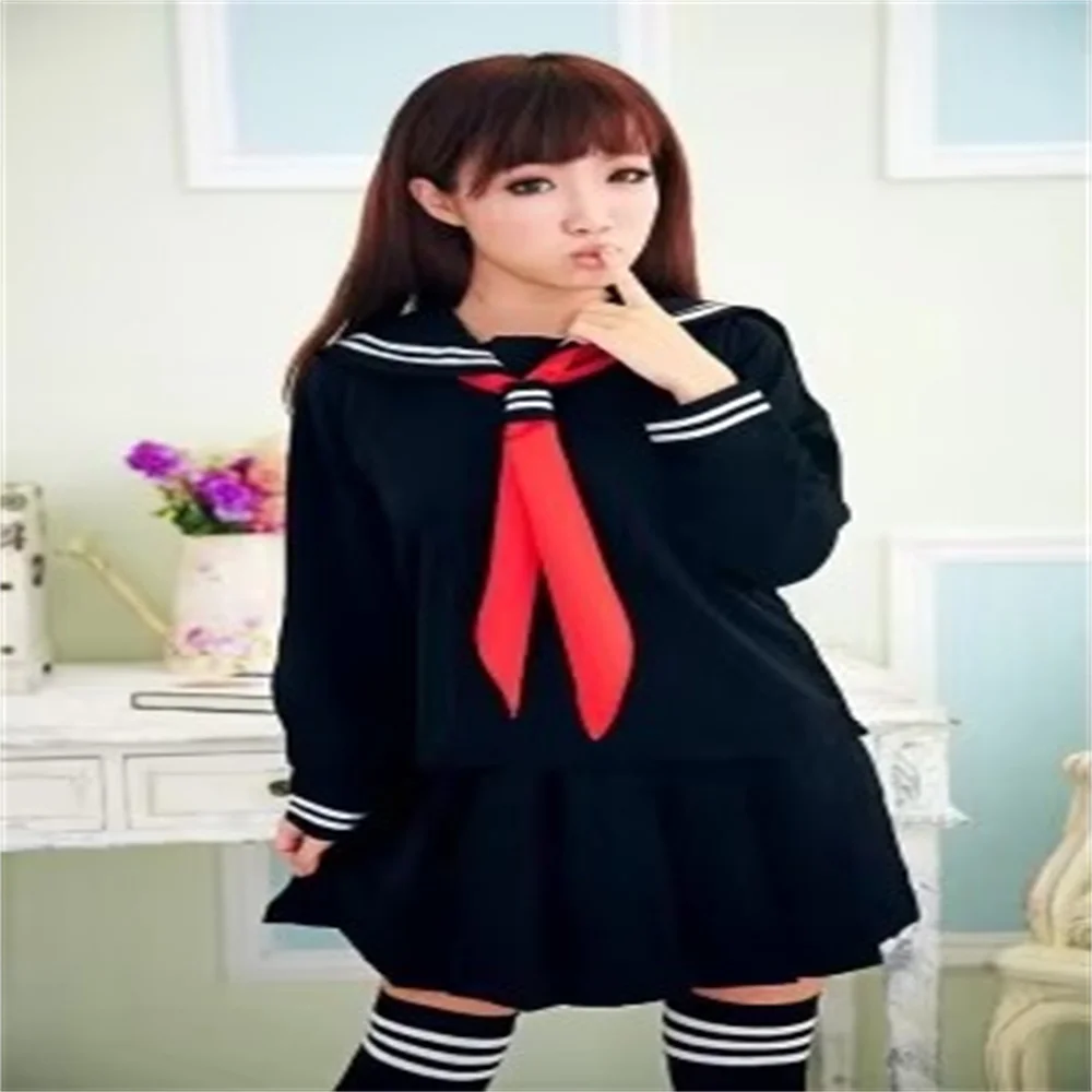 Uniforme scolastica giapponese Hell Girl Set vestito da marinaio Stile britannico College Preppy Uniforme Ragazze Classe Uniforme Cosplay Abbigliamento 24