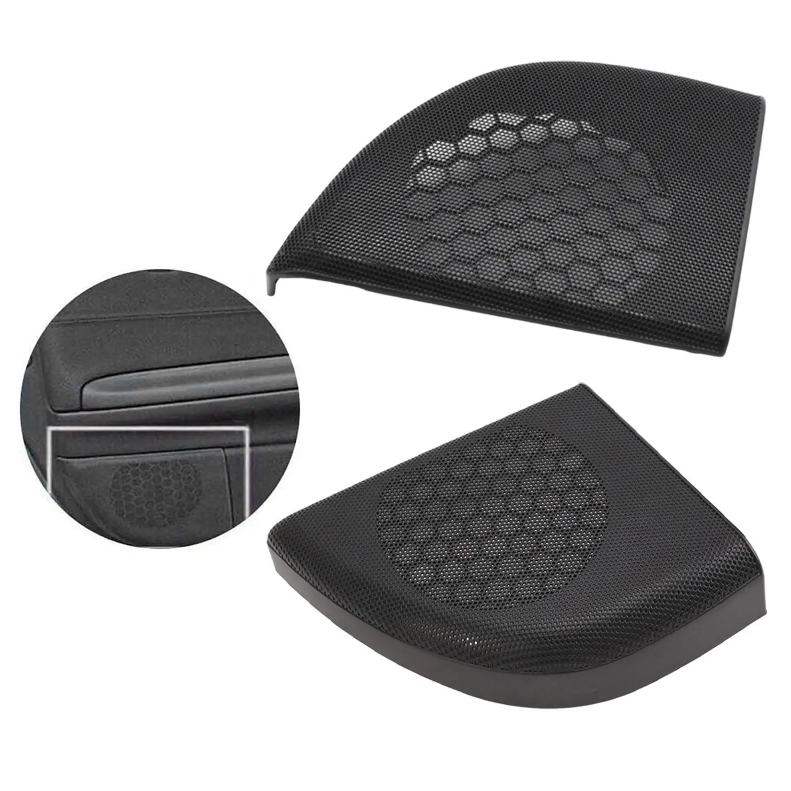 

Защитная накладка на динамик автомобильной двери, черная сетчатая решетка для Mercedes-Benz C-класса