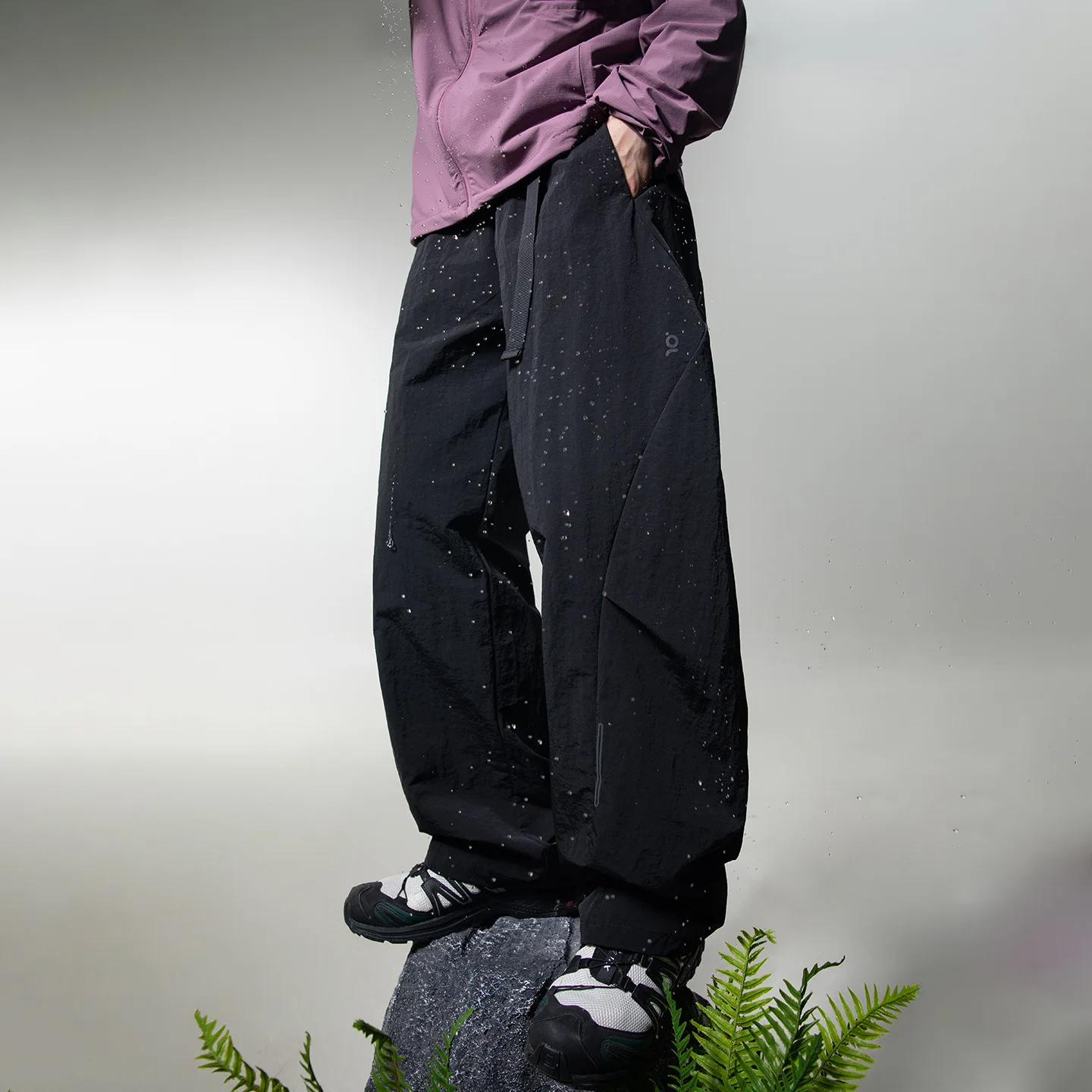 Mens 2026 Technical Cargo Pants Water Resistant J Cut Parachute Pleated Loose Fit Workwear Active Trousers