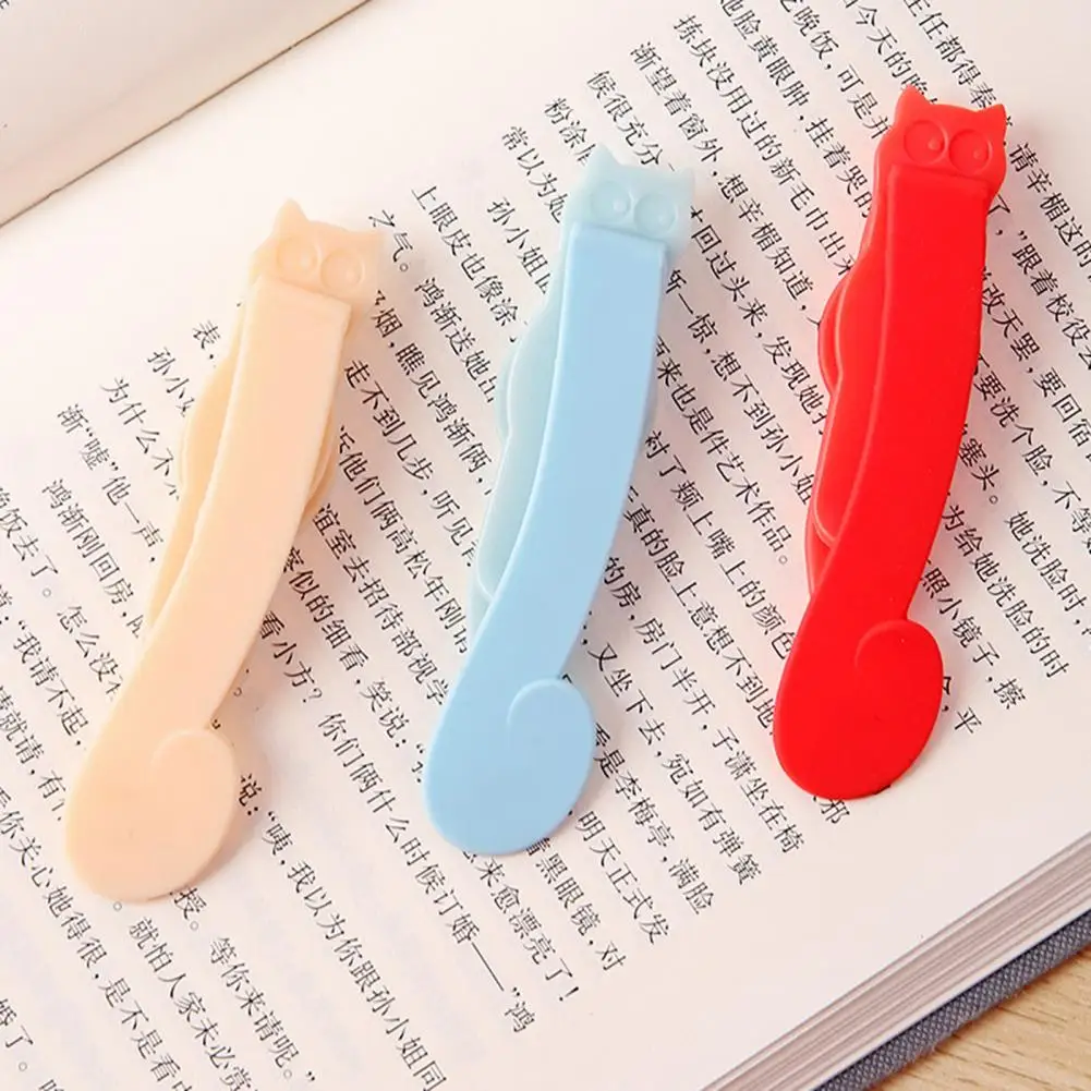 Silicone Automatic Bookmark Soft Silicone Page Marker Silicone Book Clip for Easy Page Marking Bookmark Automatic Page Marker