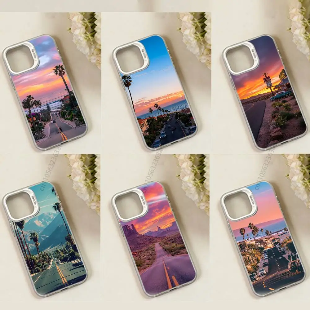 

Travel Los Angeles California phone Case for iPhone 17 11 12 Pro Max Plus Mini Air SE 16e 14 15 16 13 Soft Shell