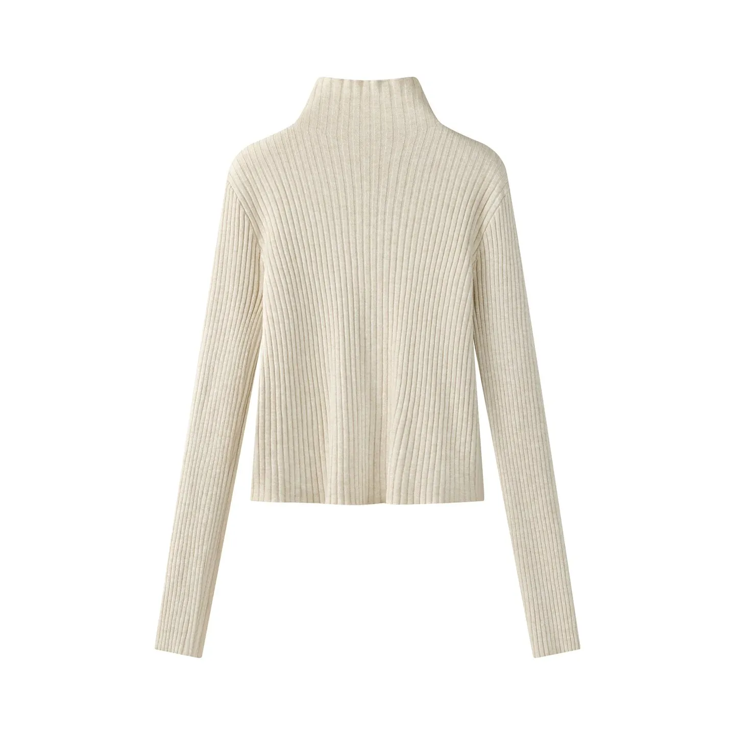 2026 Damen Herbst-Winter Strickjacke Vielseitiger Büro-Slim-Fit Schmeichelhafter Kurzer Reißverschluss-Pullover Koreanischer Langarm-Oberbekleidung – Detail 5
