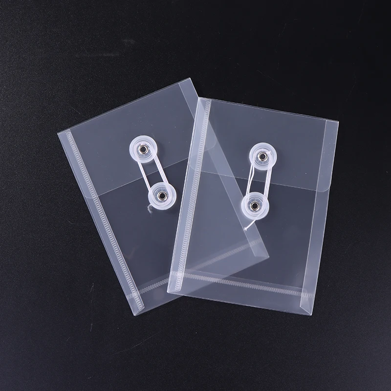 2 pçs a4/a5/a6 tamanho pasta de arquivo organizador pp à prova dwaterproof água transparente saco de documentos para escola material de escritório papelaria