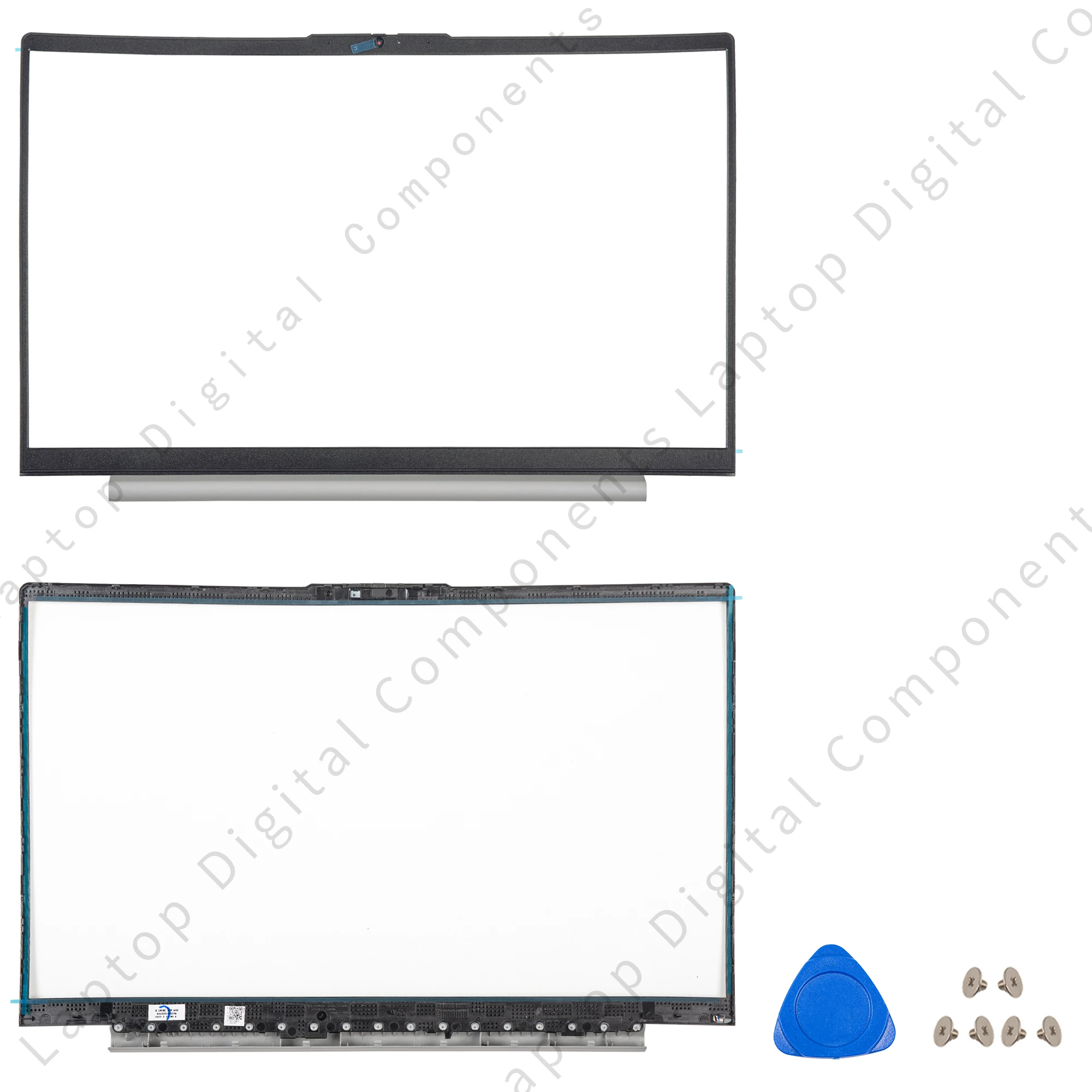 Imagem -04 - para Lenovo Air 15 Ideapad 15iil05 15are05 15itl05 Ideapad 515 2023 Lcd Capa Traseira Moldura Frontal Dobradiças Substituir Capa Novo Case