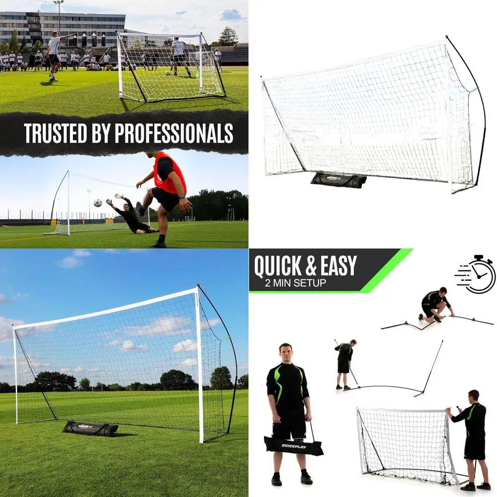 

Портативные футбольные ворота для всех возрастов – простая установка | В комплекте: сетка и сумка | 7 размеров | Идеально подходит для игр на заднем дворе