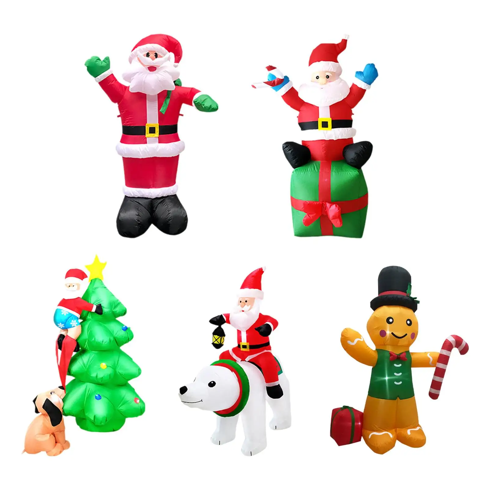 Inflatable Christmas Decoration Blow up Yard Decoration Built in LED Lights Christmas Ornament for Patio Outdoor Backyard Garden