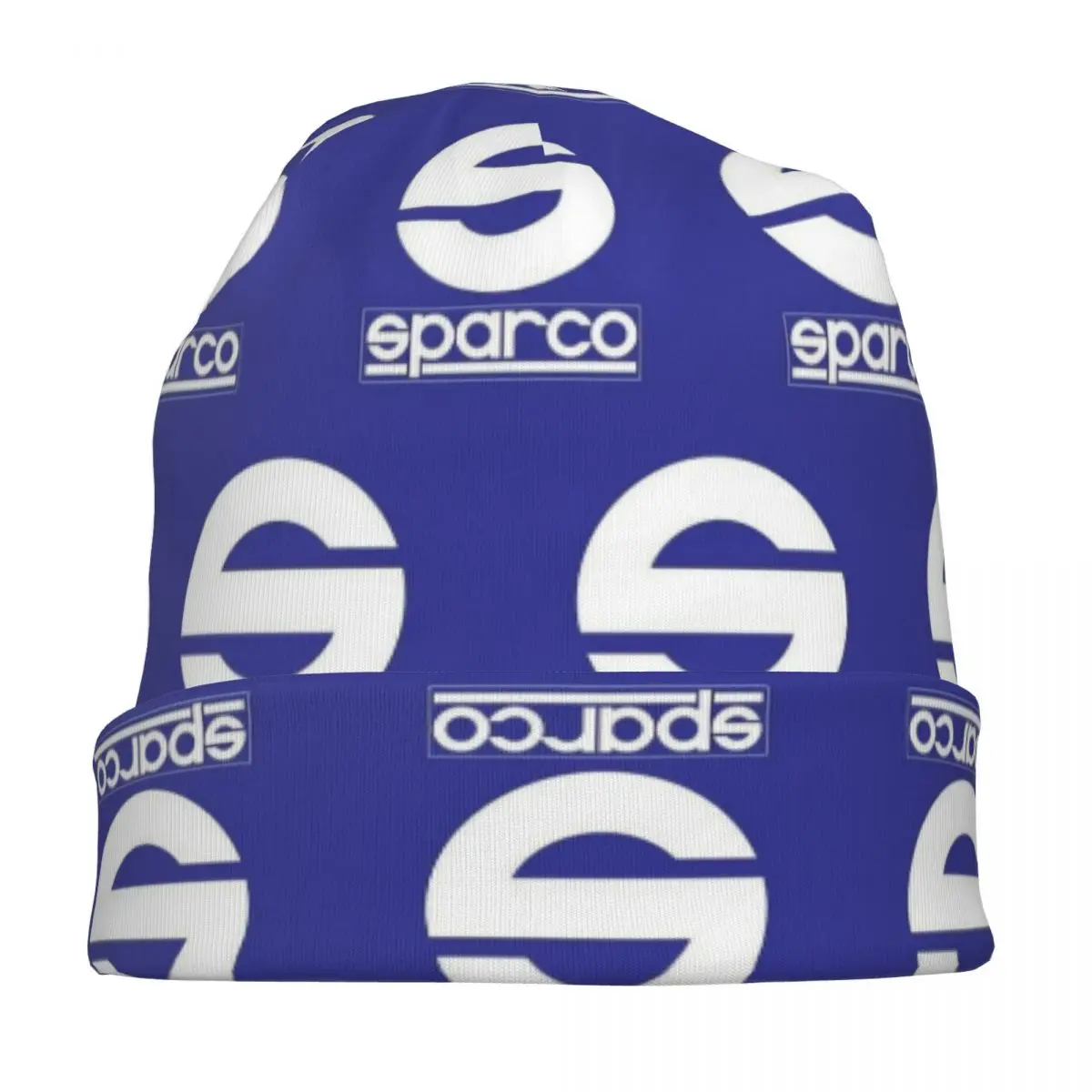 Sparco Logo Car Racing Club Vintage Warm Knitted Cap Hip Hop Bonnet Hat Autumn Winter Outdoor Beanies Hats for Men Women Adult