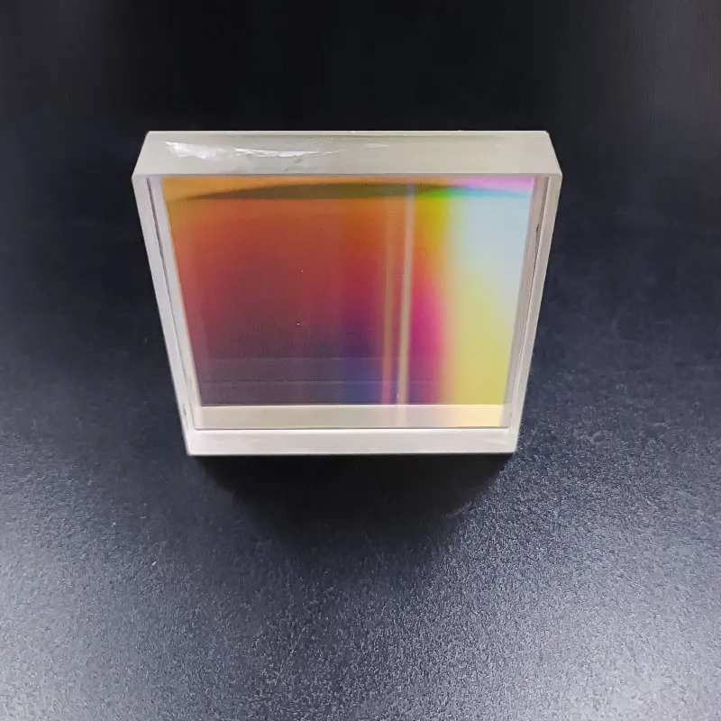 50x50mm 1800/2400 Lines K9 Optical Glass Laser Plane Diffraction Grating Light Spectral Decomposition Precision Optics Lens