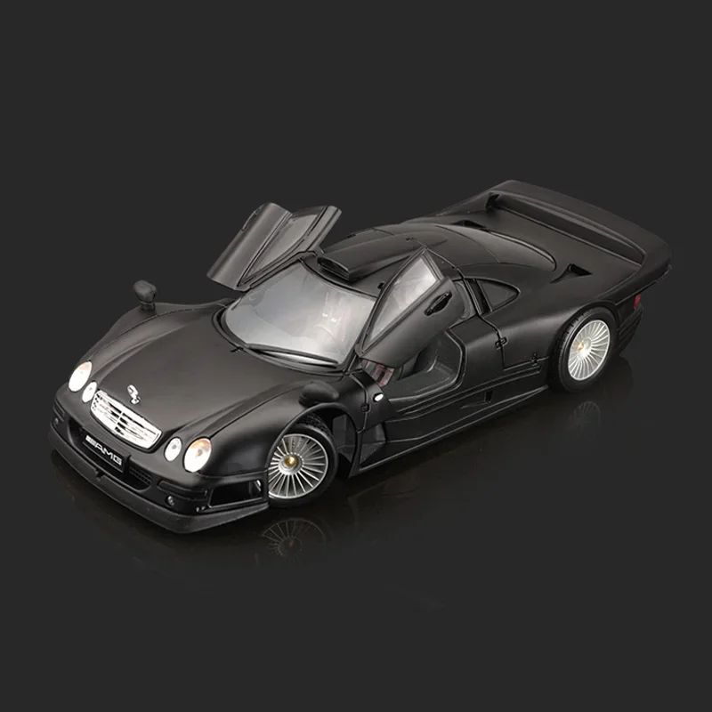 Maisto 1:18 Mercedes-Benz Clk-Gtr Sports Car GTR Diecast Model Alloy Luxury Vehicle Decoration Collection Kids Toys Car Gift