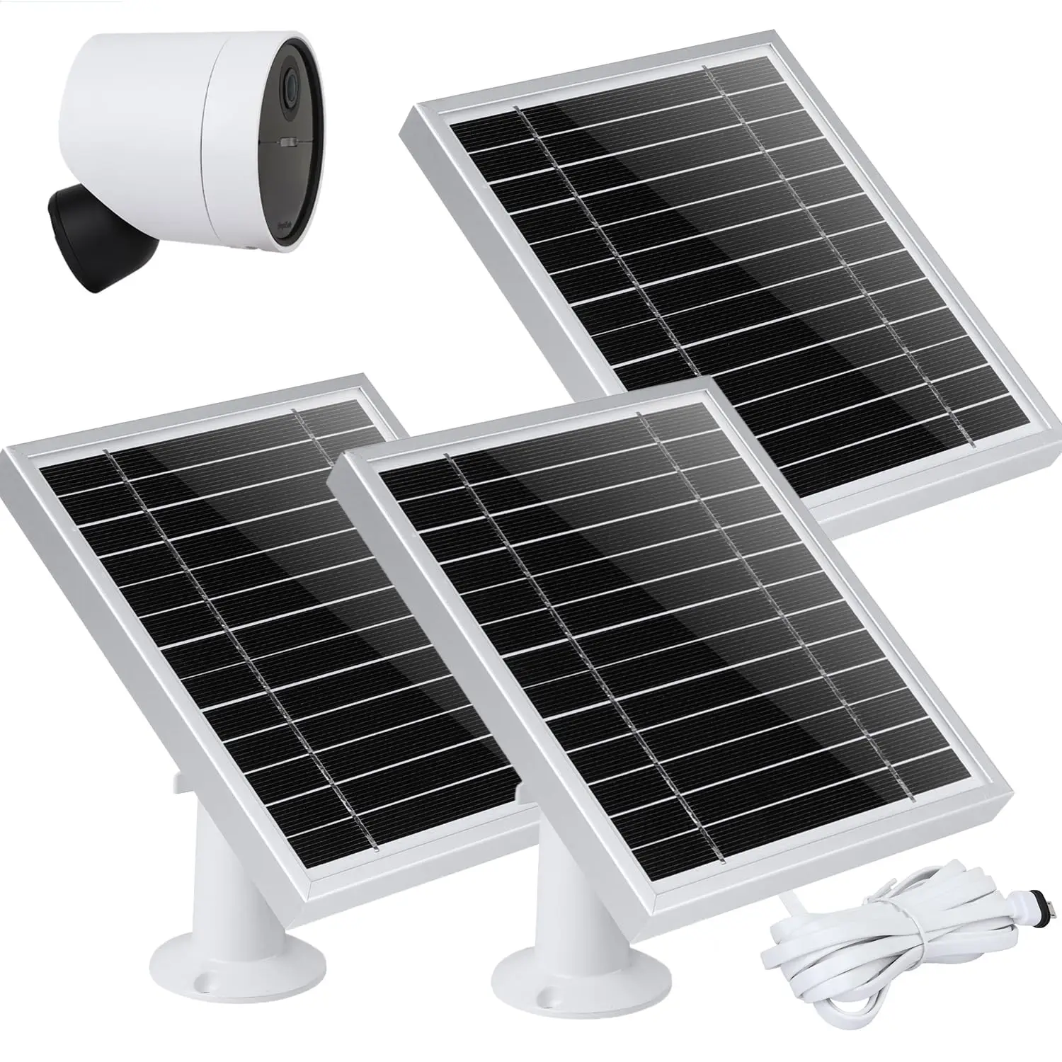 

Uyodm 3 Pack Solar Panel Compatible With Simplisafe Outdoor Security Camera, Built-In 2200 Mah Battery Power Your Simplisafe