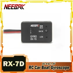 NEEBRC RX-7D Car Mini Gyro Gyroscope Micro DC 4.8-7.4V for RC Racing Vehicle Boat Model Digital/Analog Servo Universal Receiver