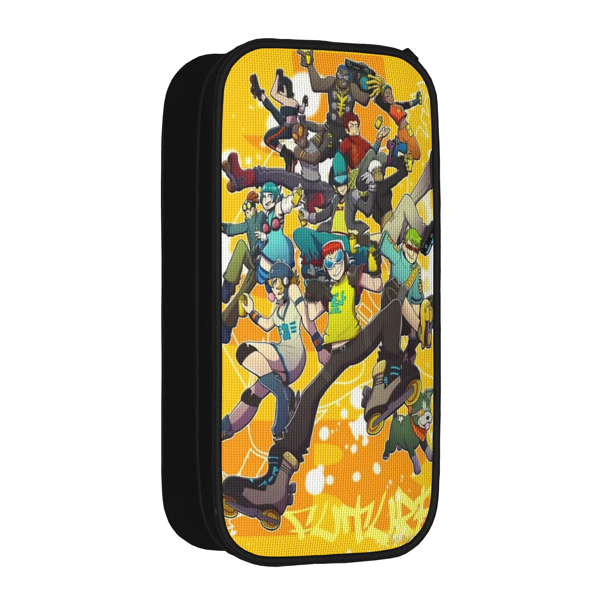 Cool Pencil Case Jet Set Radio Future Pencil Box  School Pencil Cases Boy Girl Double Layer Design School Stationery
