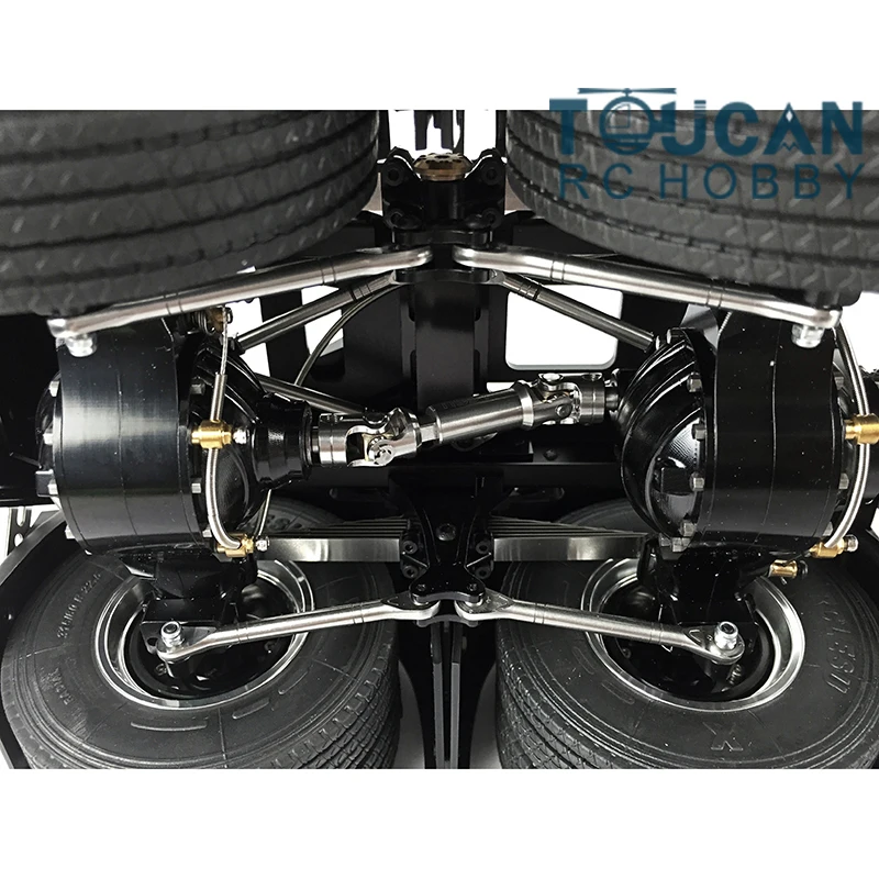 

LESU 1/14 Metal Chassis with Servo 540 Power Motor for Heavy-Duty 8x8 RC Tractor Truck Model Car RC Accessories Toys Assembled