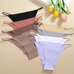 Women Seamless Panties Sexy Low Rise Briefs for Female Mluti Colors Breathable Lingerie Ice Silk No Trace Underwear Soft S-XL