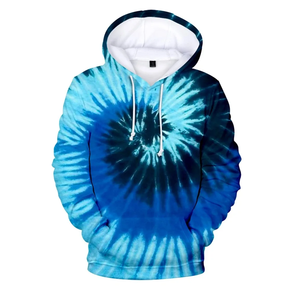 Hot fashion 3d tie-dye hoodies men women high quality printing 3d tie-dye print autumn boys girls colorful pullover and sweater