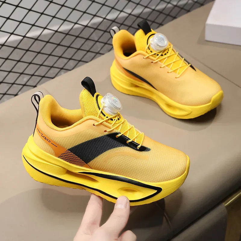 

Classic Children Sport Sneakers Air Permeable Fabric Reinforced Sole Solid Construction for School PE and Outdoor Sports