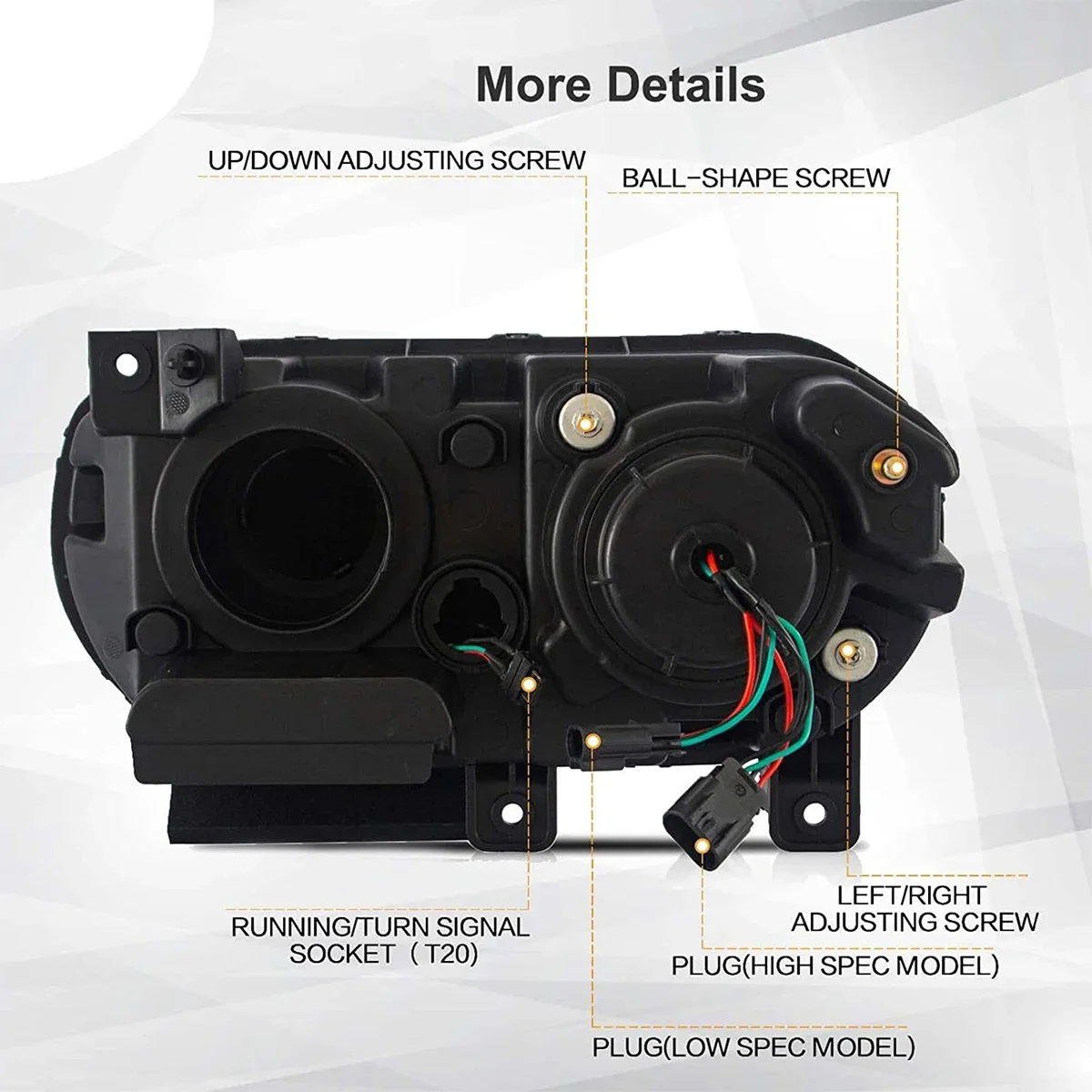 Autolichter LED-Scheinwerfer Scheinwerfer Montage 2008-2014 SRT R/T Sequentielle Auto-Frontlampe für Dodge Challenger