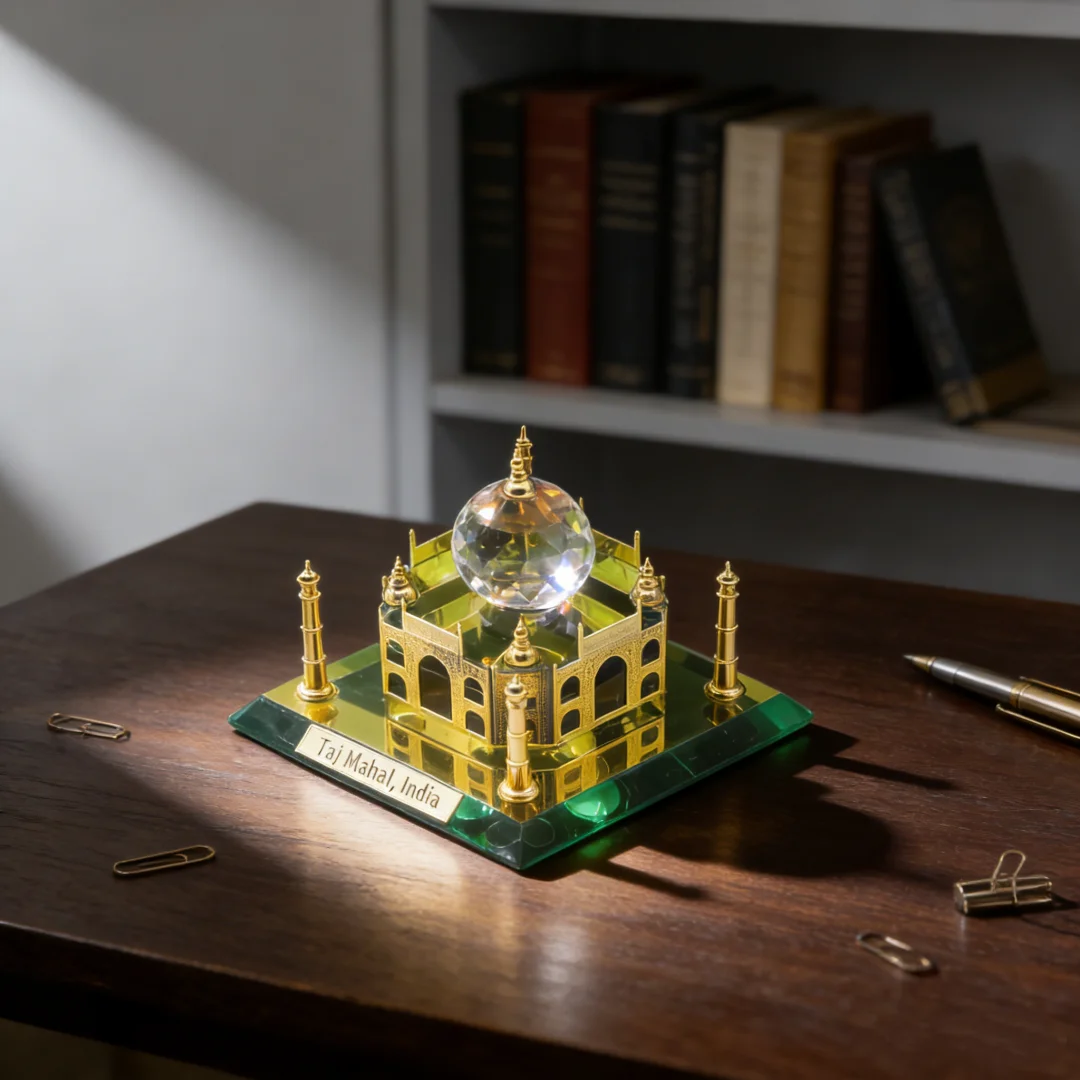 Crystal White Dome Medina Ornament Al Masjid An Nabawi Model Desktop Ramadan Eid Mubarak Gift