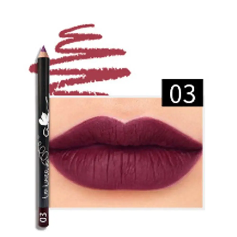 New Waterproof Matte Lipliner Smooth Sweatproof Lip Liner Pencils Natural Long Lasting Lipliner Pen