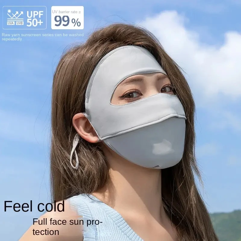 Women Face Covering UPF 50+ Sun Protection Face Protector Washable Reusable for Running Outdoors