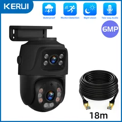 KERUI Outdoor Wireless 6MP PTZ POE IP Camera Home Security CCTV Video Surveillance Camera Human Detection 4CH 8CH NVR