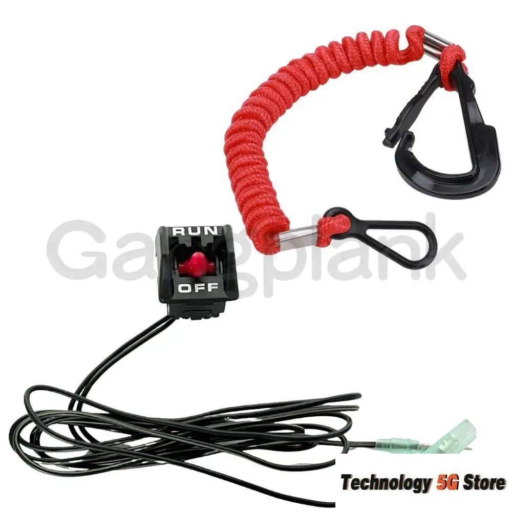 

Marine Outboard Engine Side Remote Control Box Safety Emergency Stop Flameout Switch for Mercury 891905002