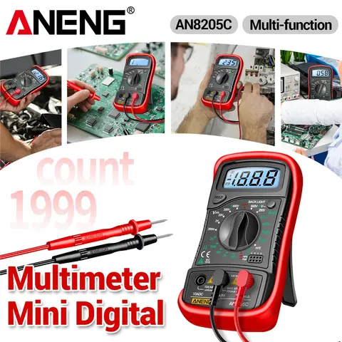 Multimeter with Thermocouple LCD Backlight ANENG