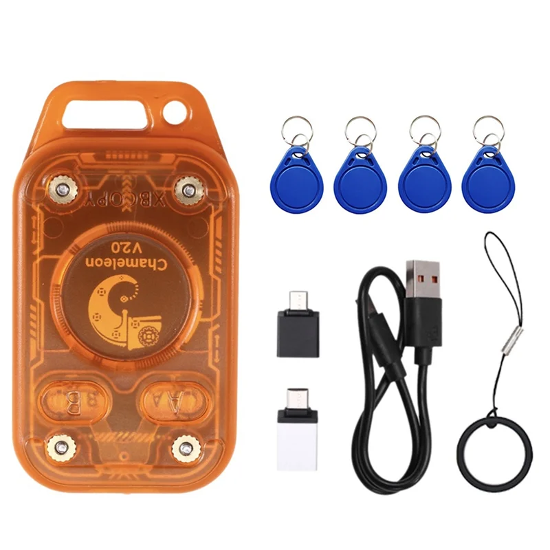 

【HOME TOOLS】Эмулятор Reader Cameleon Ultra + 4XUID-брелок Chameleon V2.0 RFID-дубликатор смарт-чипов 125K 13,56 МГц NFC-карта Dec