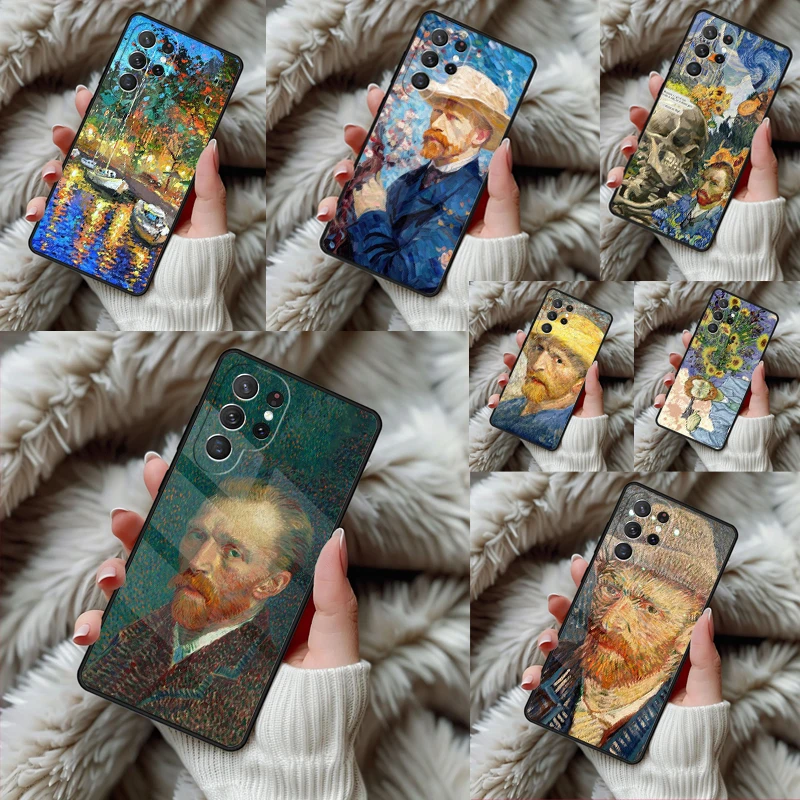 Vincent van Gogh bumper Phone Case For Samsung Galaxy S24 S25 S26 Ultra S22 S23 Plus S21 S20 FE Note10 TPU Cover