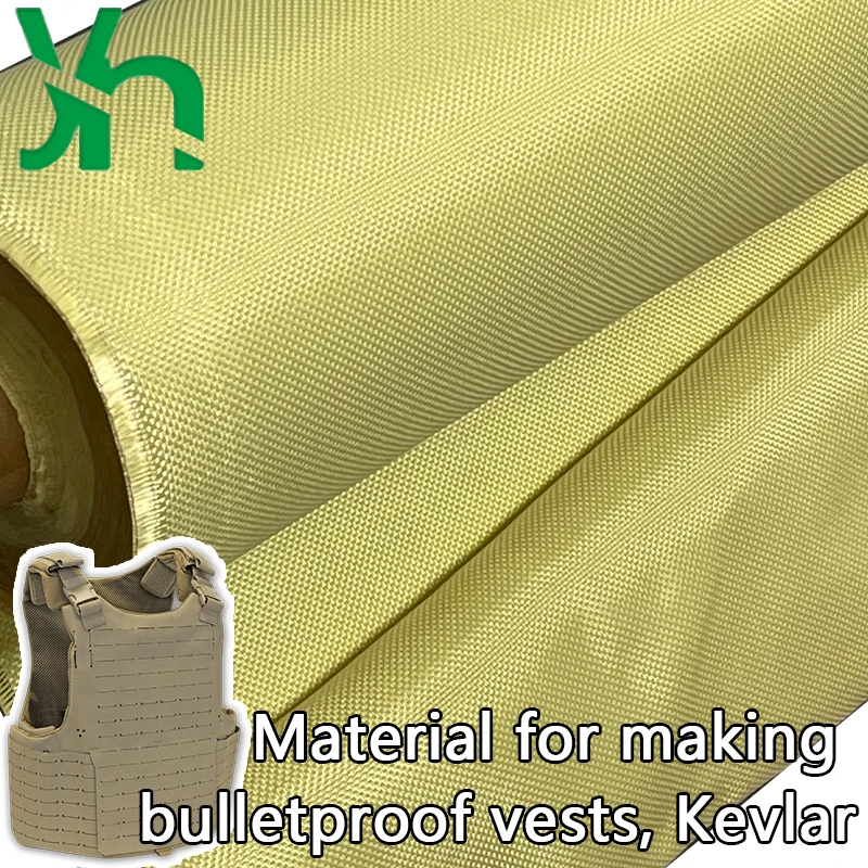 3000D 300g100% Kevlar fabric,  bulletproof vests and helmets for military use,high temperature resistant high strength  Aramid