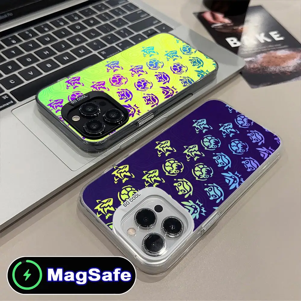 

Valorant Gekko Mobile Cell Phone Case for iPhone 16 15 14 13 12 11 Pro Max Plus MagSafe Translucent Colour Protective Cellphones