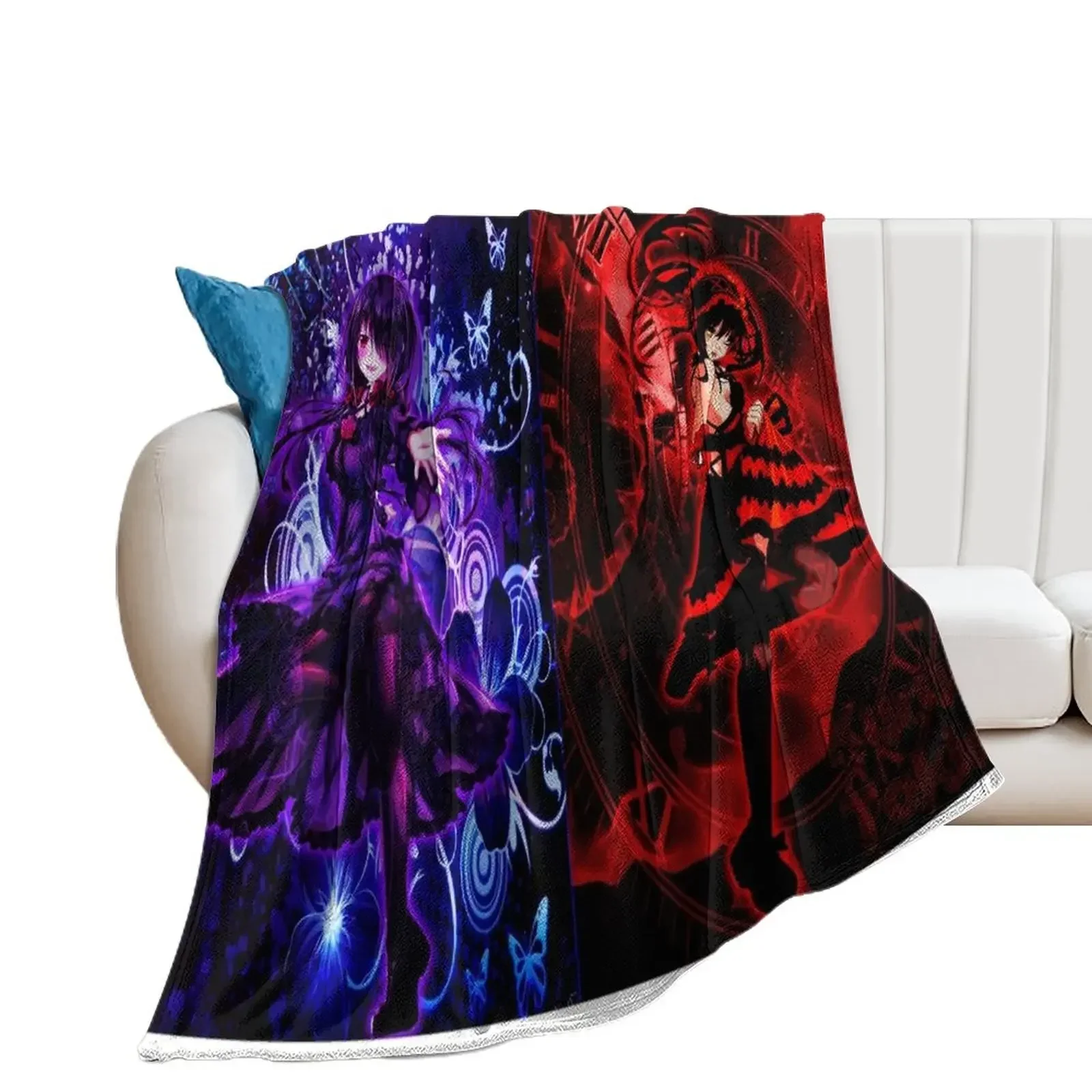 Kurumi Tokisaki - Yandere Throw Blanket Sofa Quilt Blankets For Sofas Blankets