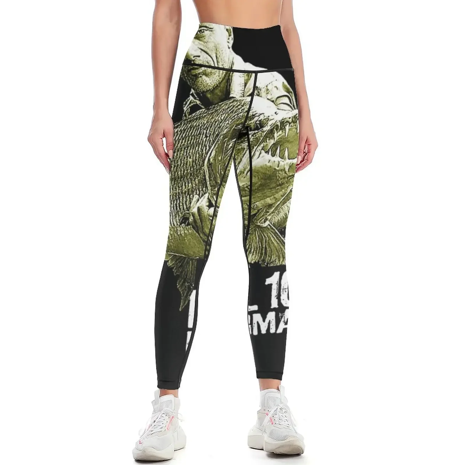 

Jeremy Wade Level 100 Fisherman TShirt Leggings Fitness clothing gym womans sportswear gym legings for fitness Womens Leggings