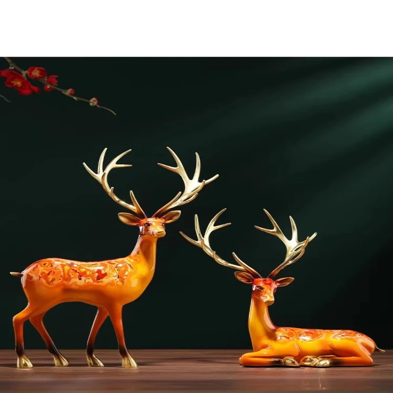 

Sika deer ornaments, crafts, living room entry, home wine cabinet, TV cabinet decorations, housewarming gifts