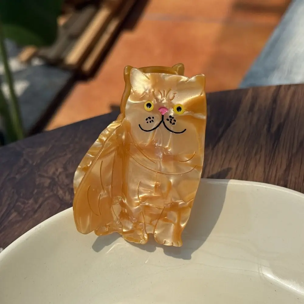 Cute Acetic Acid Acetate Cat Hair Claw Cartoon Pet Animal Hair Clip Korean Style Headdress Shark Clip Daily