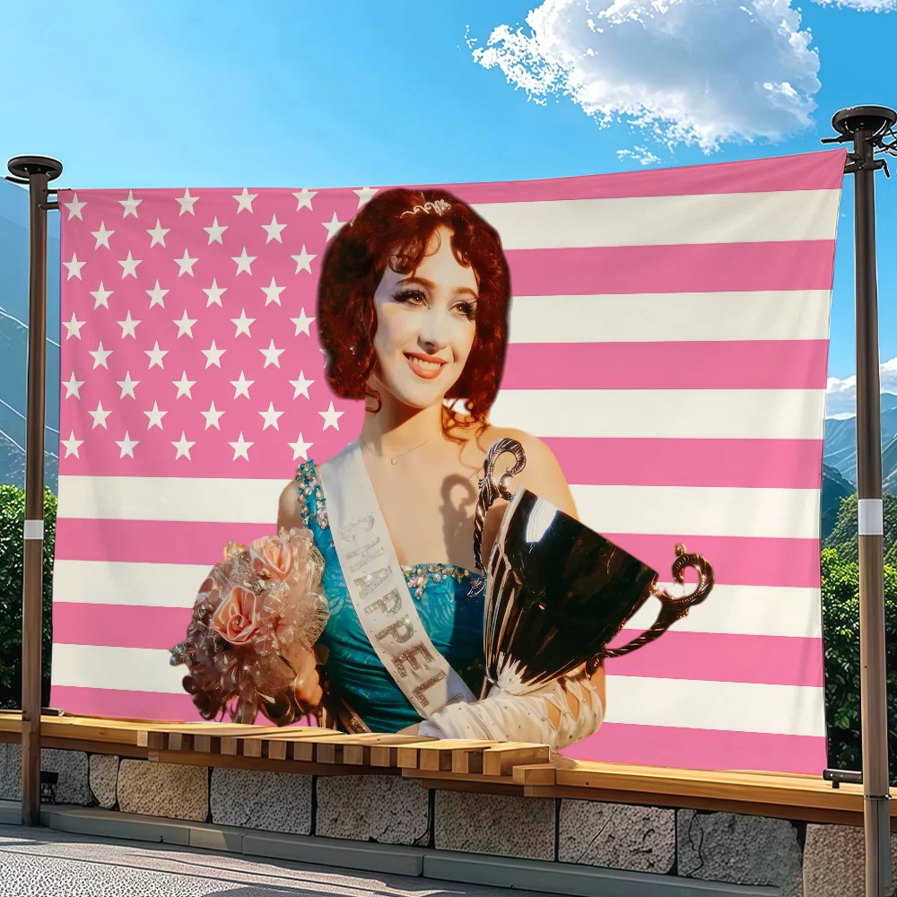 Singer C-Chappell Roan flag Advertising Banner for Camping Decoration Outdoor & Garage Wall Hanging Decorations