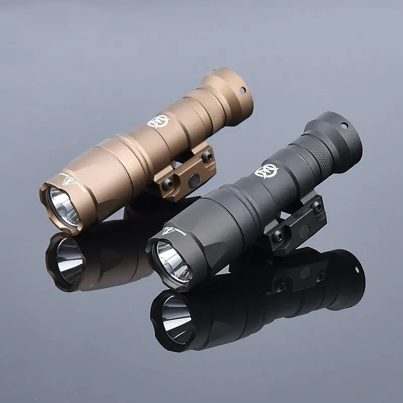 WADSN M300 M300A Tactical Weapon MINI Flashlight Airsoft Hunting Scout Light With Tail Cap Fit 20mm Picatinny Rail Accessories