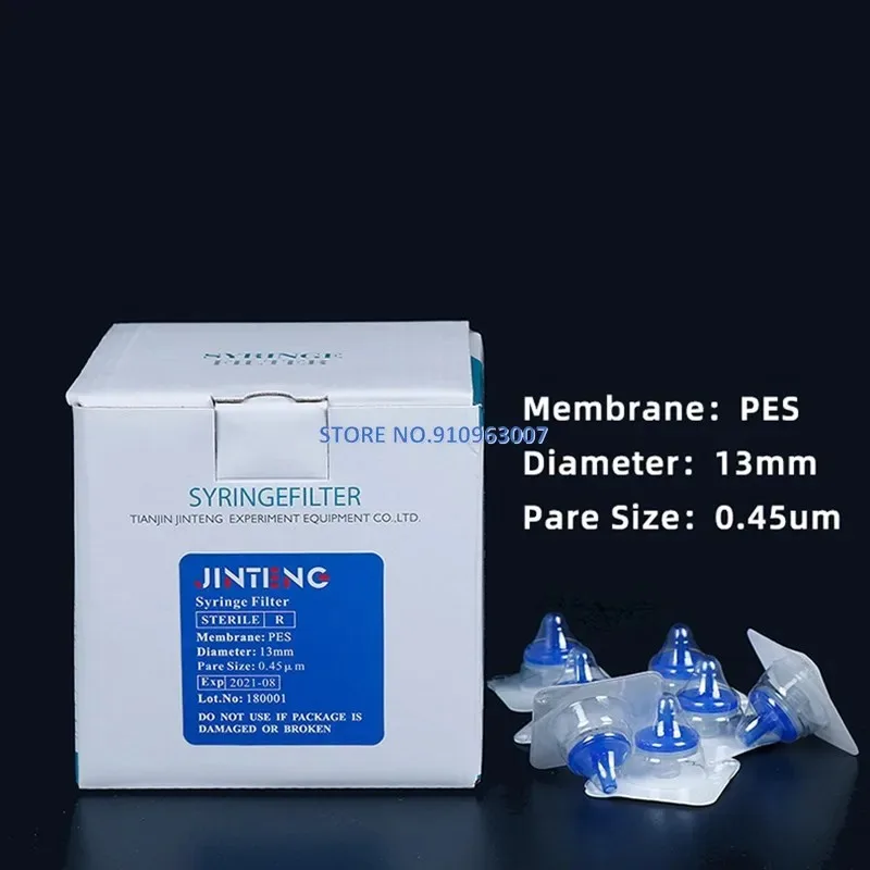 10pcs/lot Lab Nylon/PES/PTFE Sterile Needle-type Filter 13mm 25mm 33mm 0.22um/0.45um  Millipore Membrane Syringe Filter