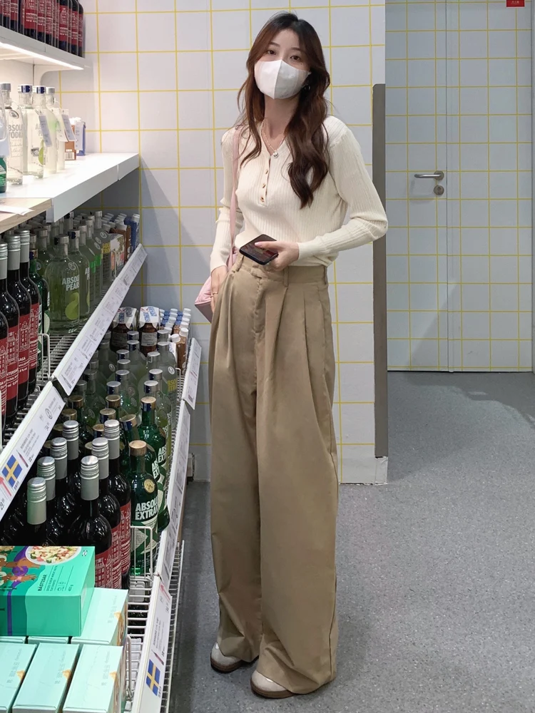 Slim Fit Lange Sve V-Ne T-shirt Dames Faion Herfst Nieuwe Sle Nauwsluitende Gebreide Basis Irt Innerlijke Slijtage trui Top