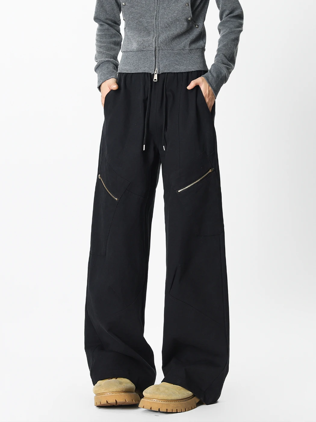 

Мужские повседневные брюки Cleanfit: осенние, в американском стиле, с разрезом, рабочие, прямые, на молнии, удобные, дышащие, из хлопка