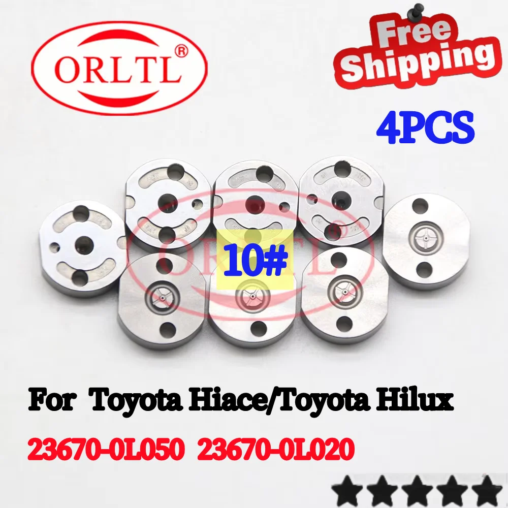 

4 PCS 23670-0L020 Diesel Injector Valve Orifice plate 095000-8290 095000-7780 095000-5920 23670-0L050 For Toyota Hiace 2KD-FTV