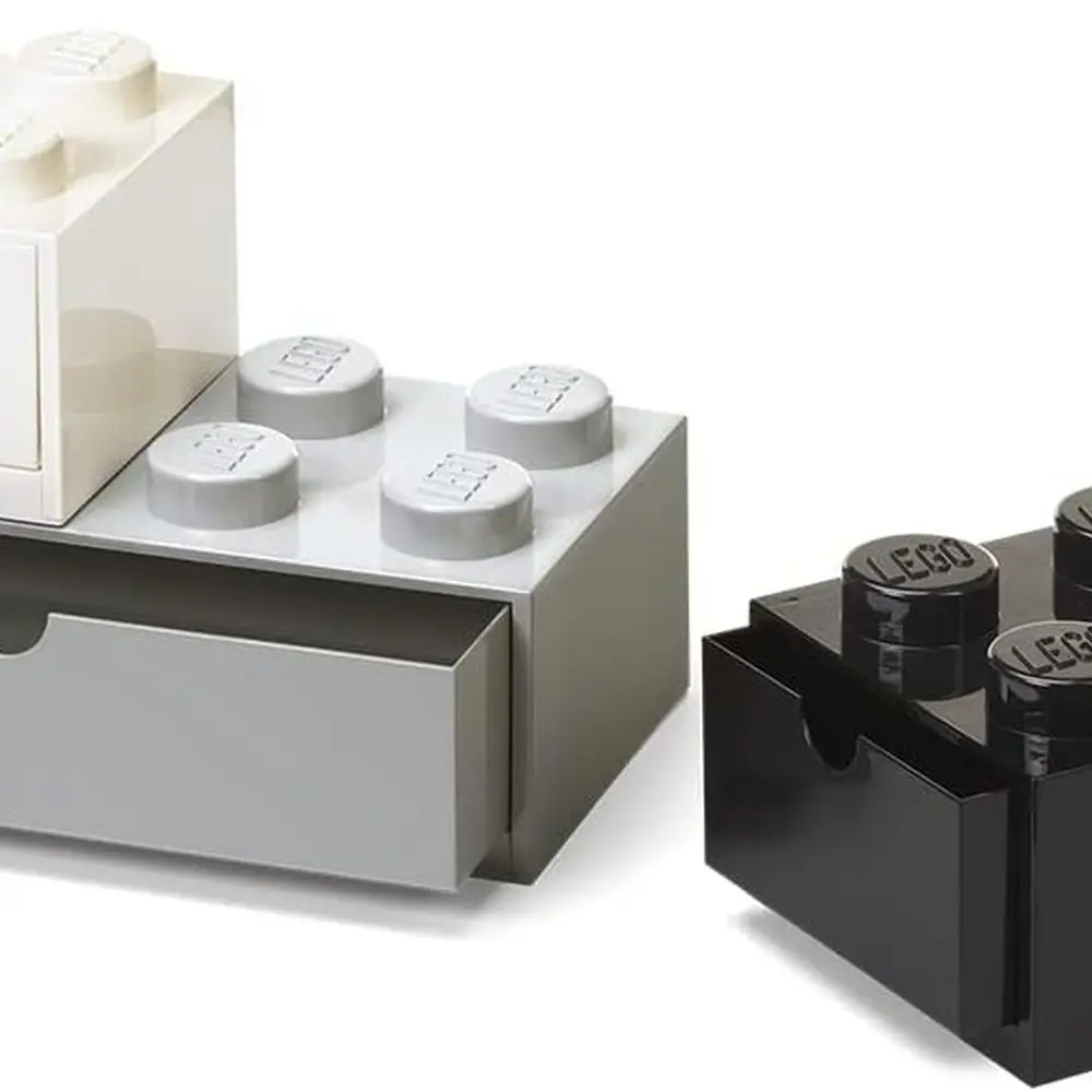 مجموعات أدراج LDesk باللون الرمادي والأسود والأبيض