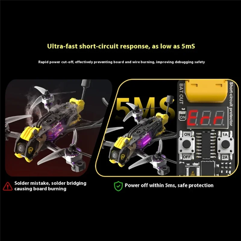 【A69Z】Enhanced Safety Accessories Anti-Short Circuit Module Digital Real-Time Display Voltage Current Protection