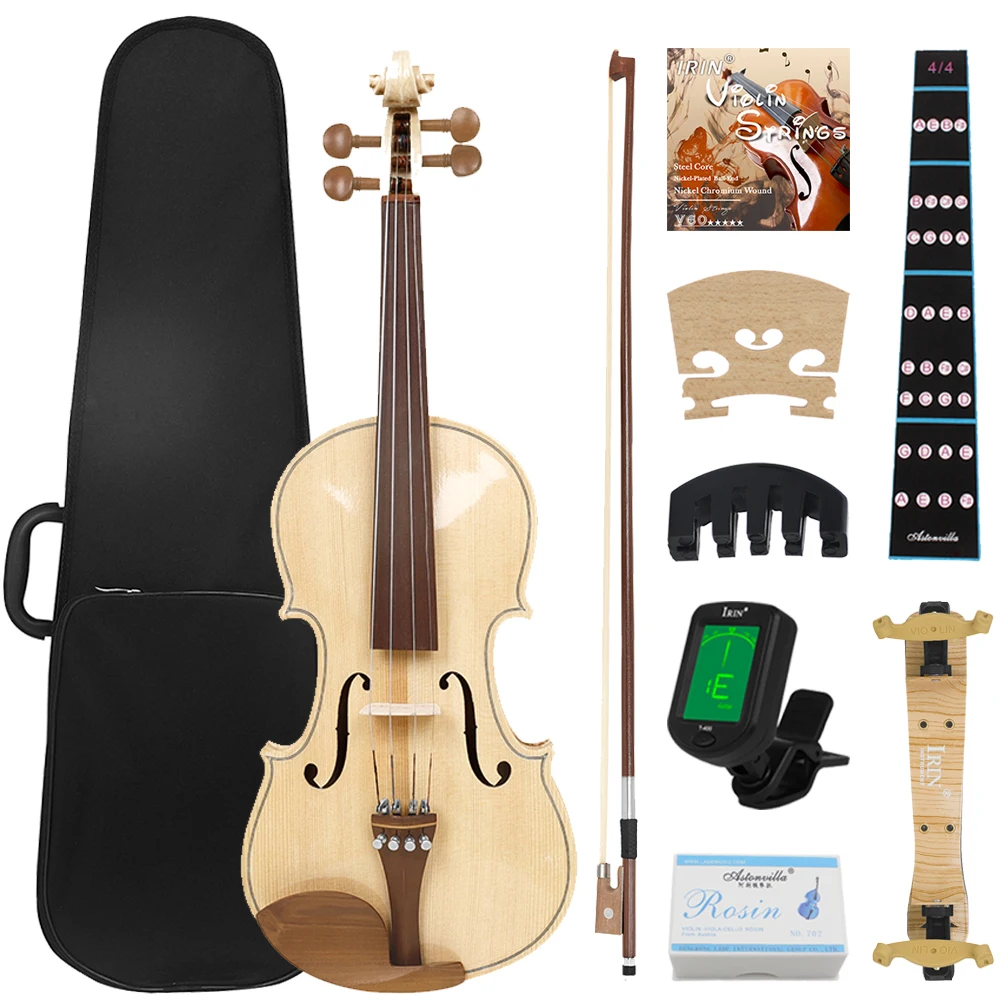 

Astonvilla AV-350 4/4 Violin Spruce Top Maple Crafted Tiger Stripe Jujube Wood Fingerboard With Bow Violin Parts & Accessories